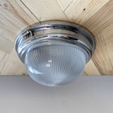 Wall light ceiling light thick glass chrome metal support