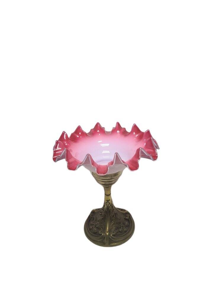 Art Nouveau crystal bowl on stand from WMF, 1890s