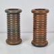 Vases en terre cuite cylindriques, années 1960, ensemble de 2