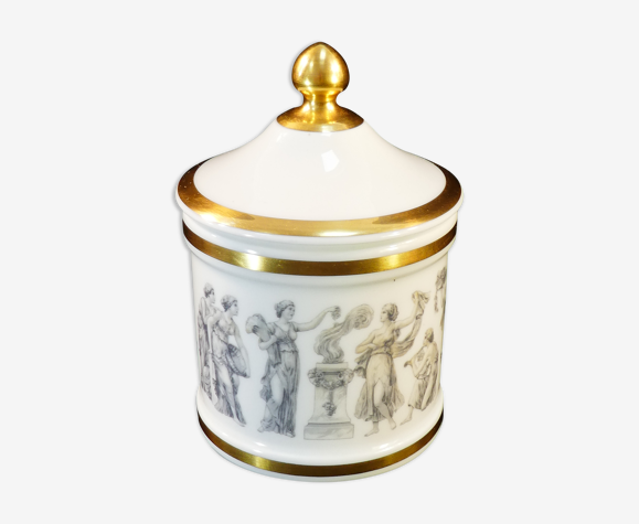 Pot a pharmacie ou de bain en porcelaine de Limoges jammet-seignolles