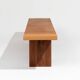 Large wooden bench
