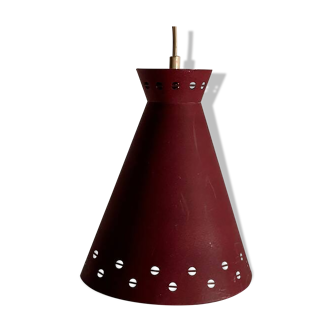 openwork metal pendant light from the 1950s