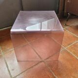 Smoked plexiglass sofa end from the 70s