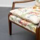 Restored 1960s armchair, floral pattern, two available.