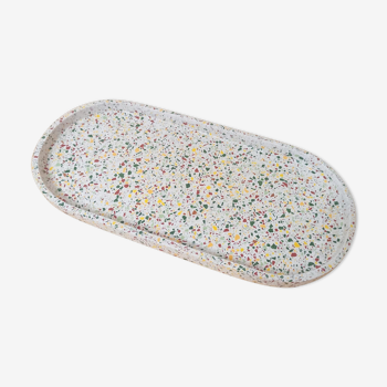 Oval tray — terrazzo otone