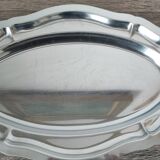 Oval stainless steel platter, Made in France