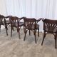 Set of 4 Vintage Bentwood Dining Chair: Mid-Century Thonet Style Armchair