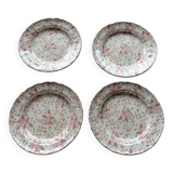 4 English plates