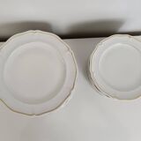 Lot assiettes plates et à dessert en porcelaine de Limoges