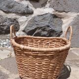 Small wicker basket with handles