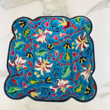 Flat square cut in Longwy enamels