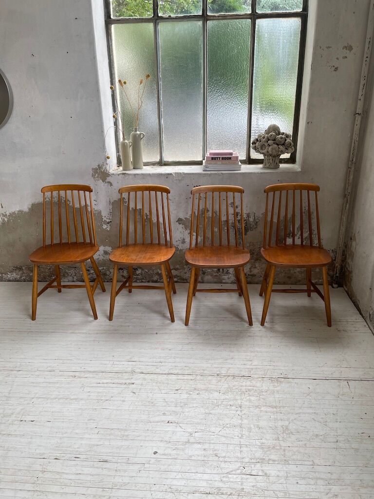 4 Scandinavian chairs Sweden Stolfabrik
