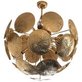 Lustre spoutnik en laiton nénuphar