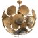 Water-lily brass sputnik chandelier