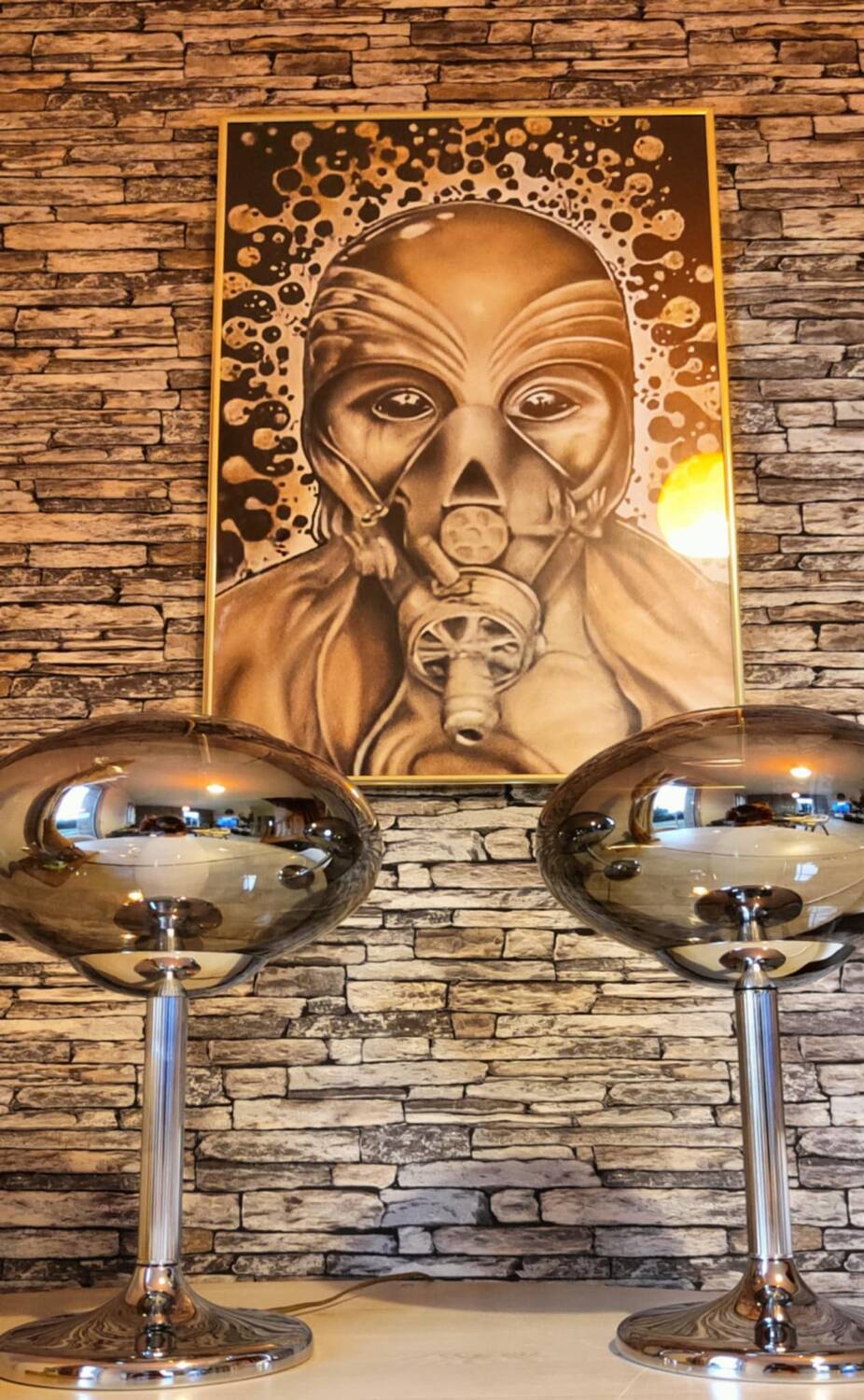 Pair of vintage lamps 1970 Italy