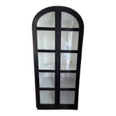 Armoire, vaisselier en bois tressé noir