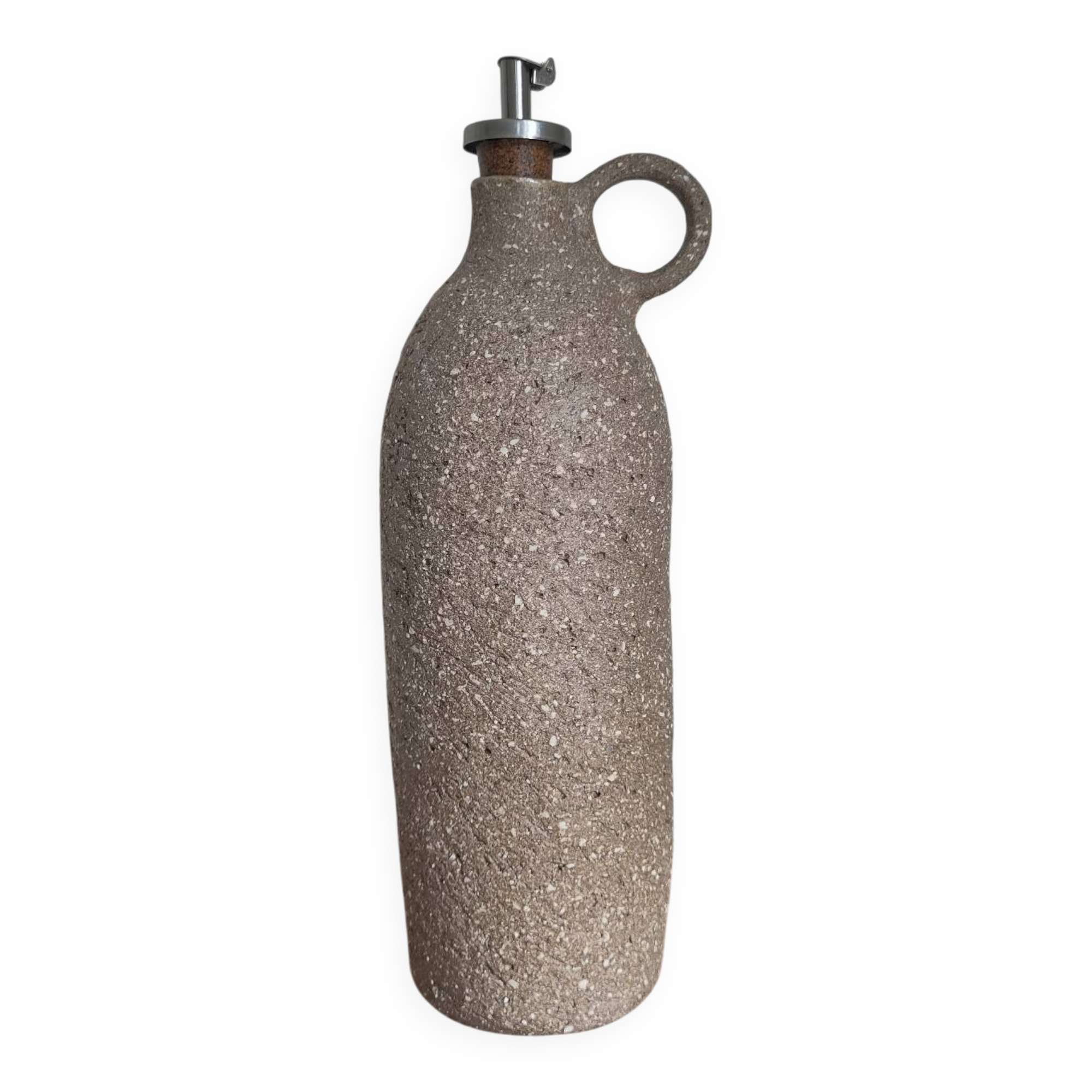 Bouteille à huile en grès
