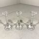 Val St Lambert crystal candle holders Belgium 1990’s