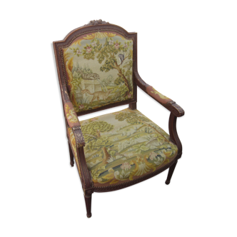 Fauteuil de style le corbeau et le renard