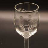 Set of 10 vintage liqueur glasses