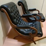 Pair of victoria chesterfield armchairs from the 30s/40s