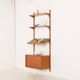 Poul Cadovius teak wall unit with expository shelf for Cado, Denmark 1960s