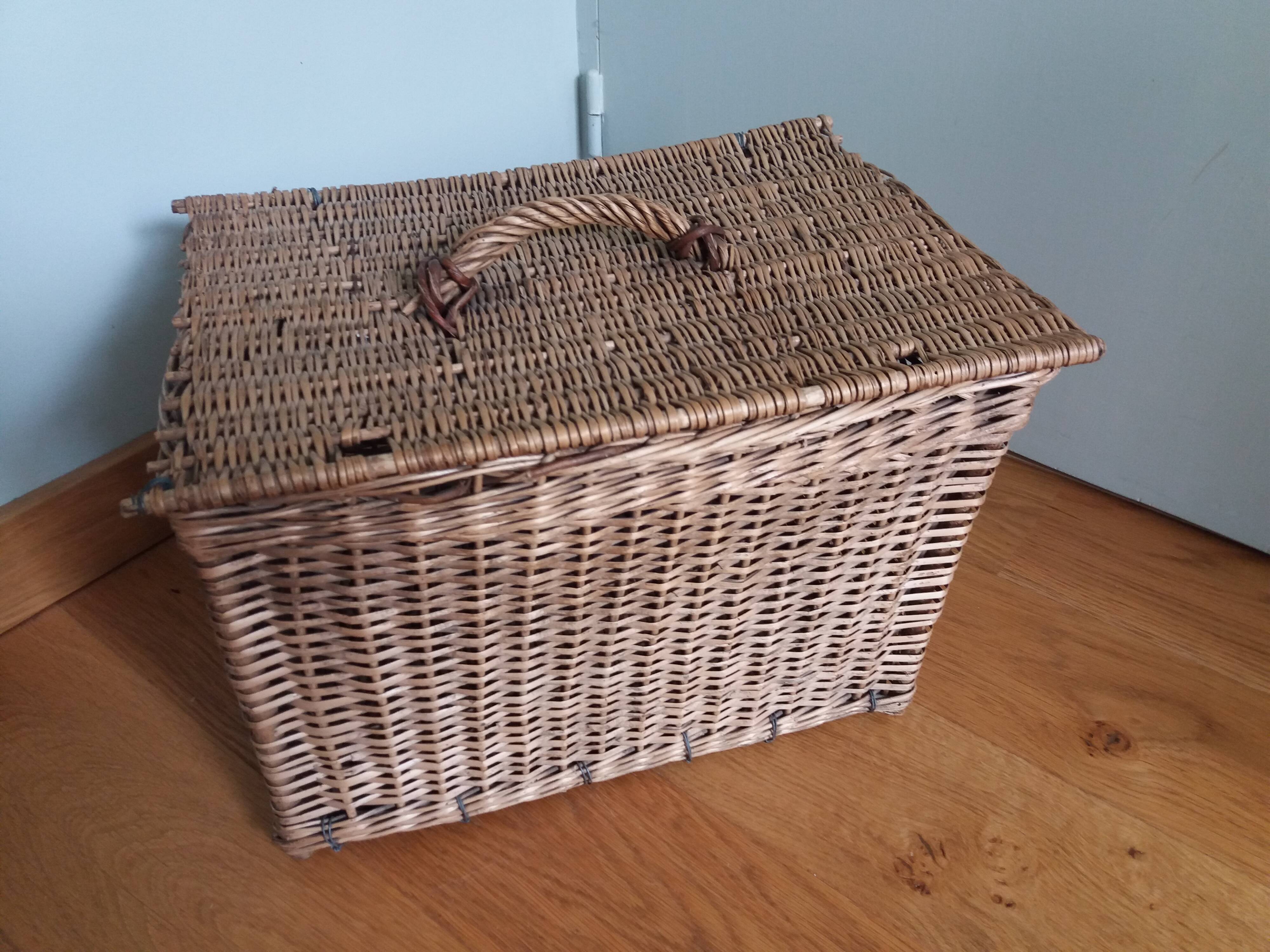 wicker box basket