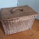 wicker box basket