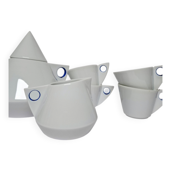 Service à thé ou café menphis porcelaine de Limoges