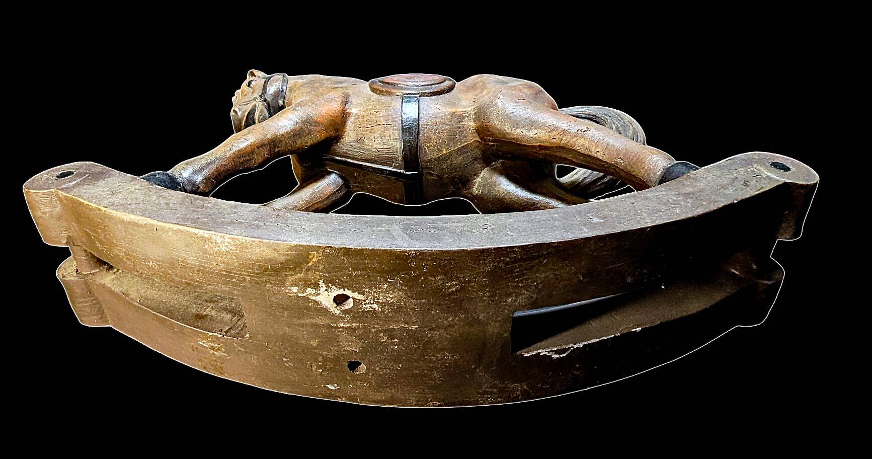 Cheval à bascule vintage en bois Clayre & Eef