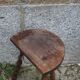 Tripod stool with bumped feet