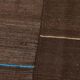 5x8 Dark Brown Ethnic Turkish Kilim Rug, 169x238Cm