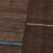 5x8 Dark Brown Ethnic Turkish Kilim Rug, 169x238Cm