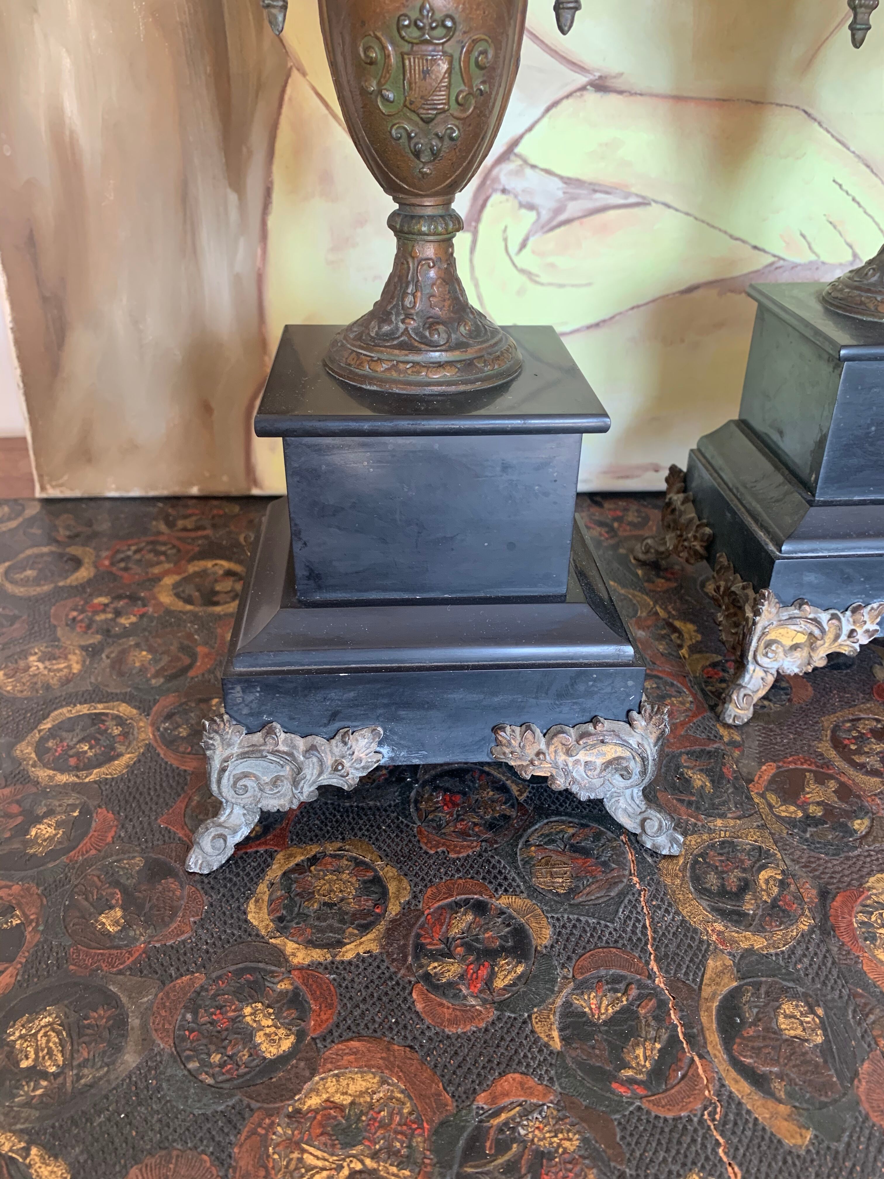 Pair of candelabras