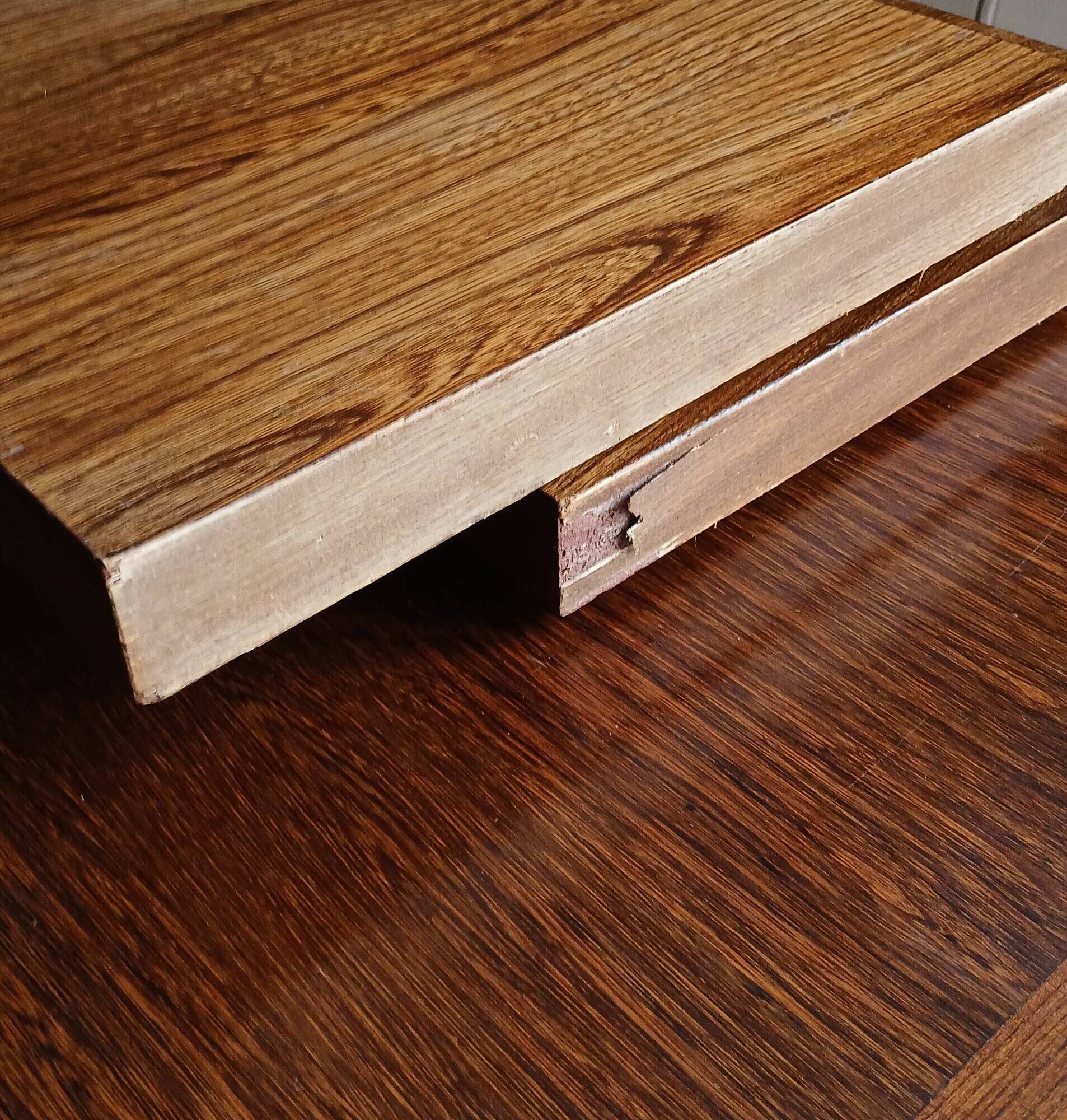 Table de ferme XXL rustique brutaliste "Olavi" en orme teinté NF meubles 12 convives