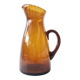 Amber glass carafe - lace neck