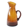 Amber glass carafe - lace neck