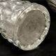 Mid-century modern vase, transparent glass, Poland, 1970s