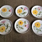 Series of 6 dessert plates