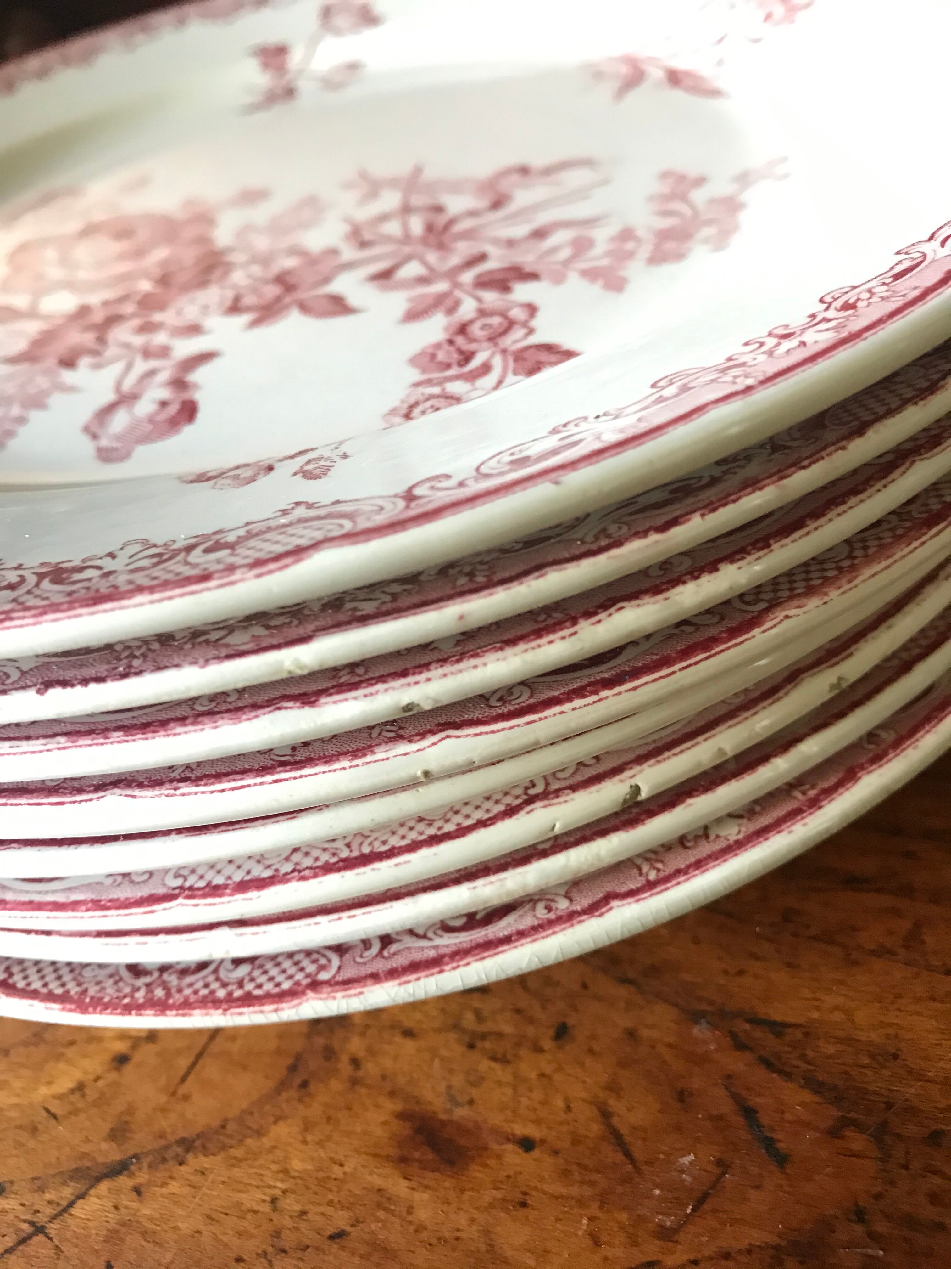 Eight plates Sarreguemines