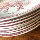 Eight plates Sarreguemines