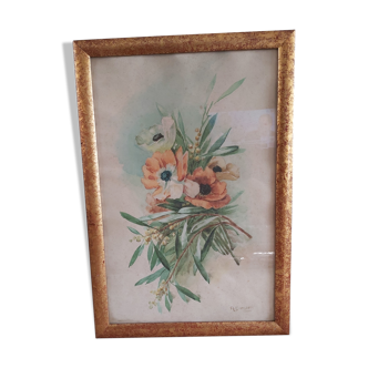 Vintage watercolour painting