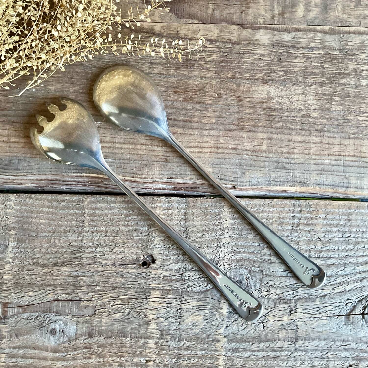 EP Zinc Italy Silver Plated Salad Servers