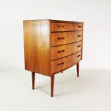 Tekowa komoda Mid century, Sykklven, proj. Brodrene Blindheim, Norway, lata 60.