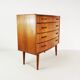 Tekowa komoda Mid century, Sykklven, proj. Brodrene Blindheim, Norway, lata 60.