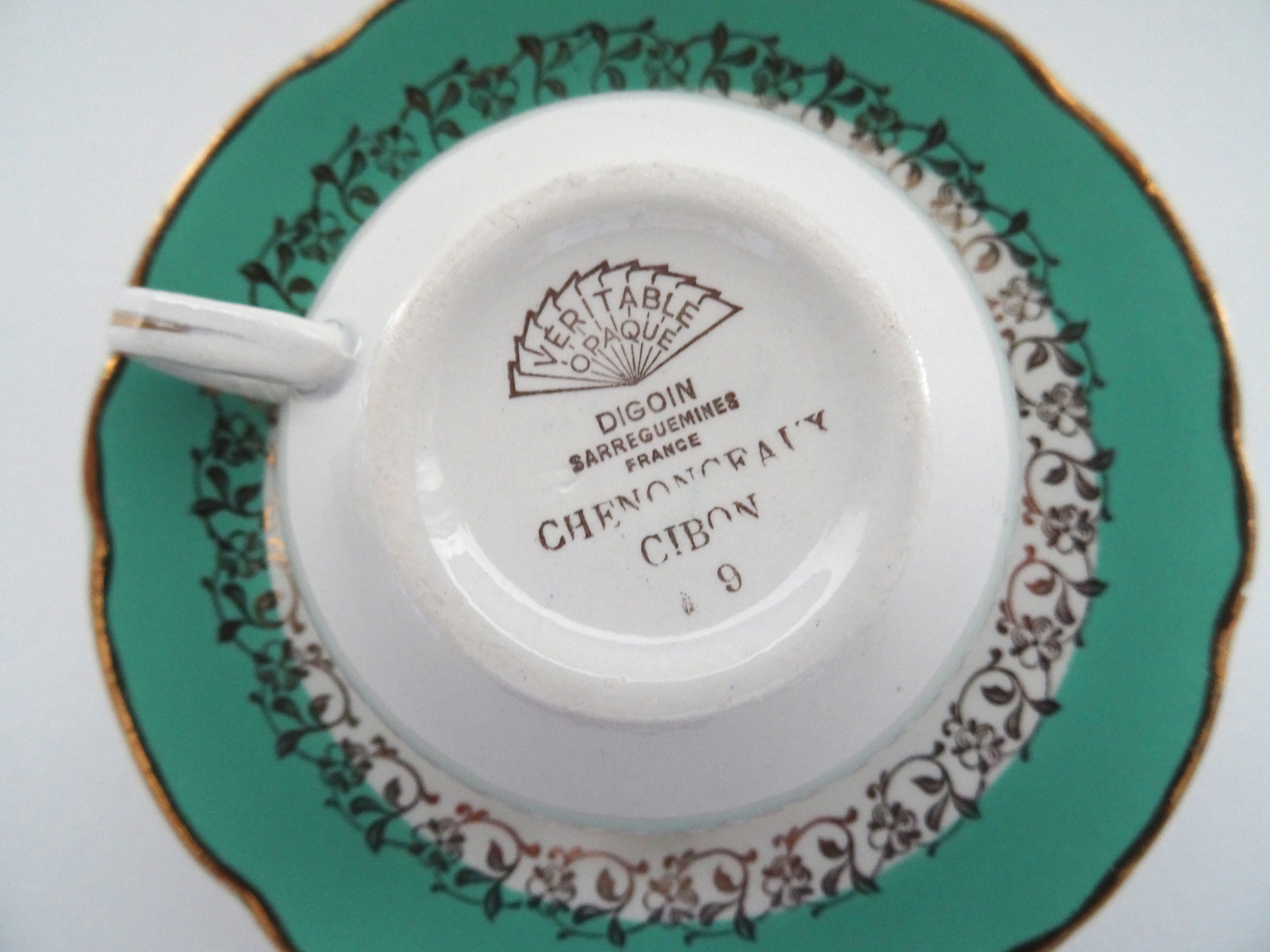 Tasses à café Sarreguemines Digoin