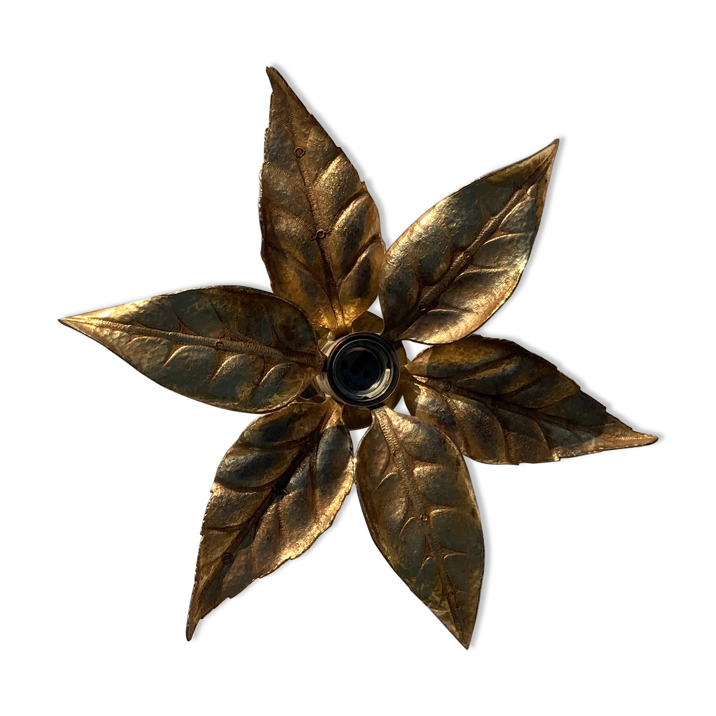Willy Daro floral Florentine wall sconce