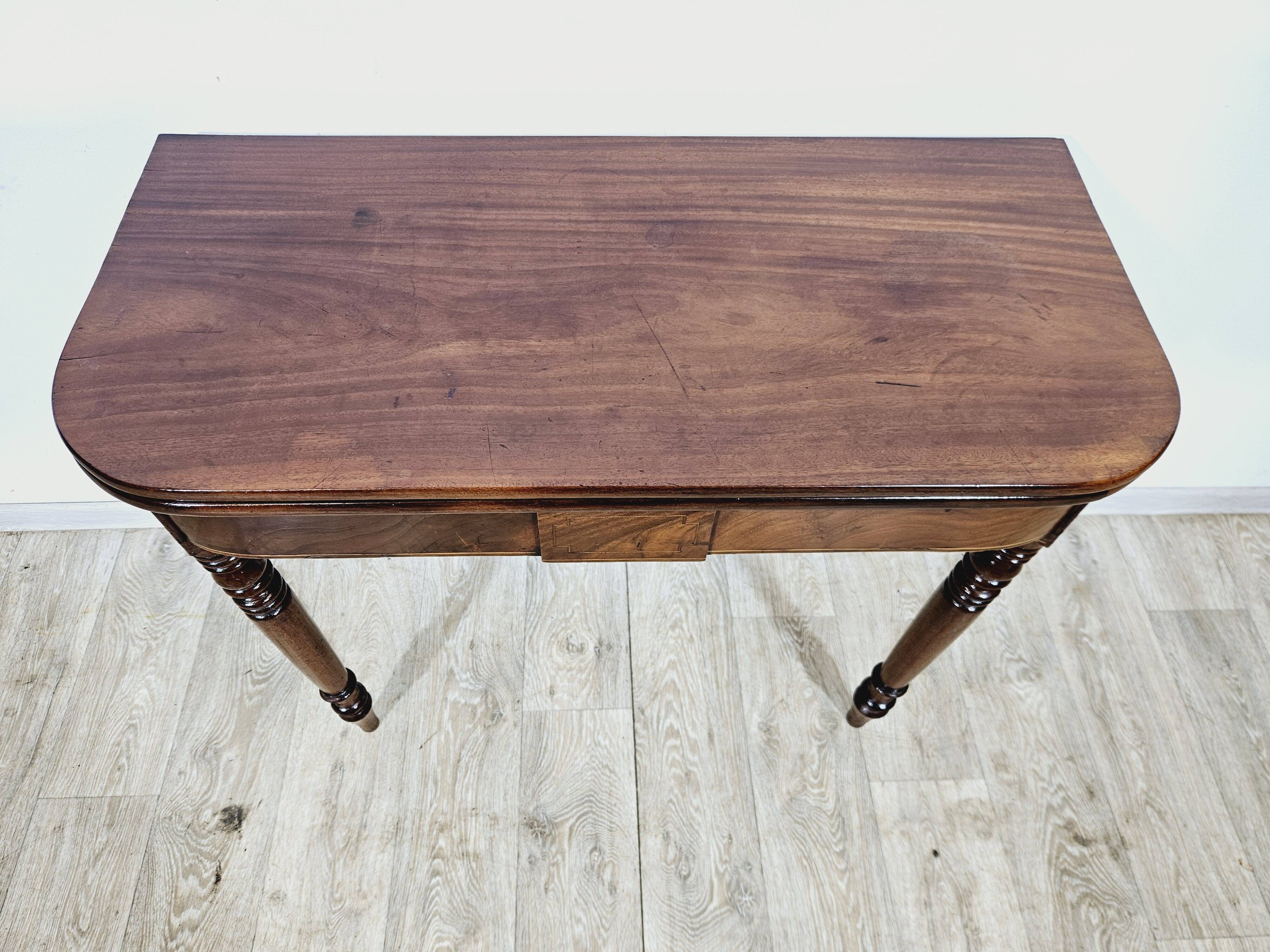 19th century Card Game Table - Mahogany, Biedermeier/Victorian style