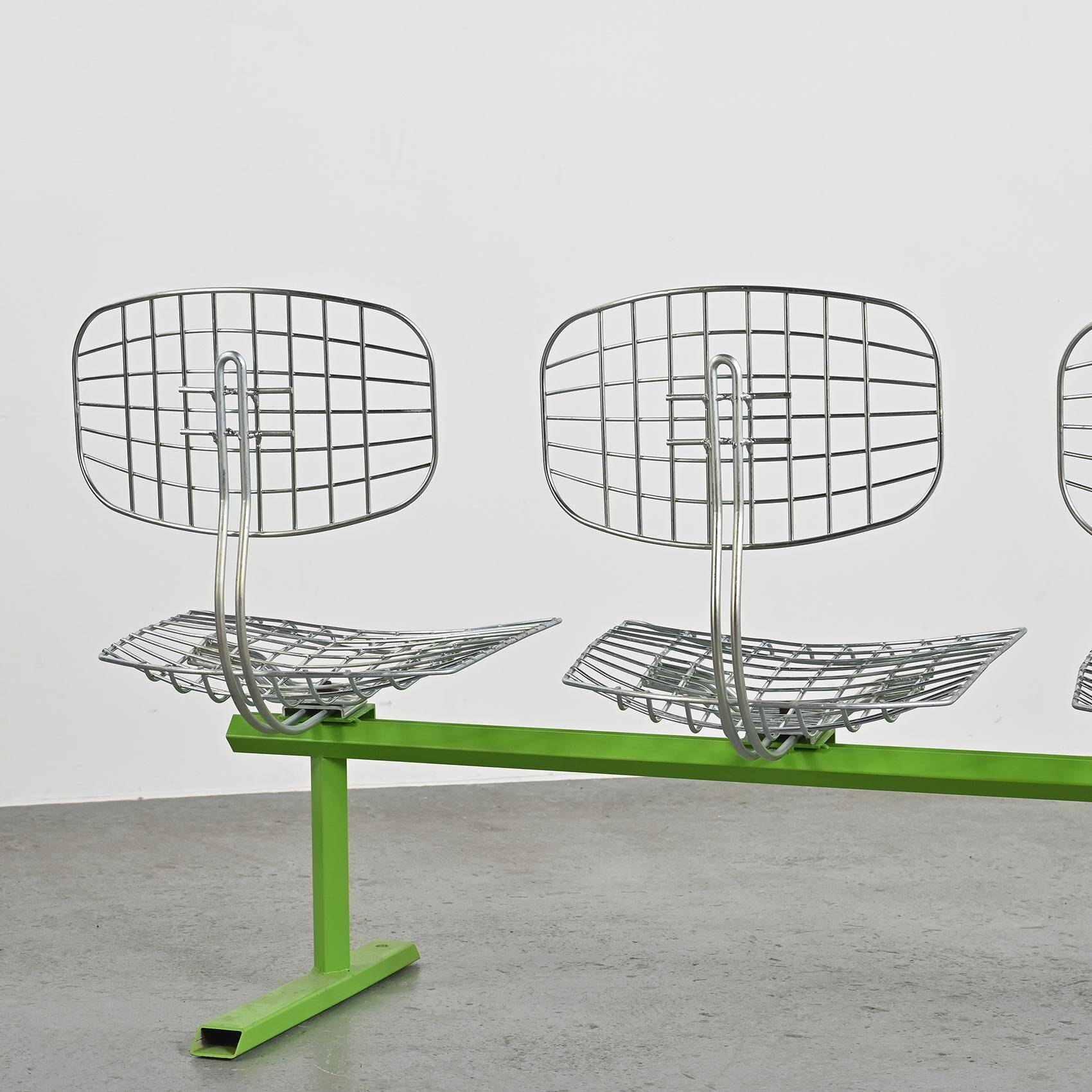 Michel Cadestin : Banc Beaubourg à 4 assises 1974