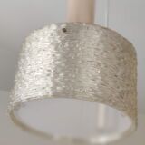 Brass suspension with 3 lampshades in granite resin